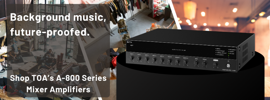 TOA A-800 Series Mixer Amplifiers TOA A-800 Series Mixer Amplifiers